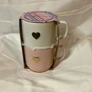 Sheffield home valentines stackable‎ mugs NWT